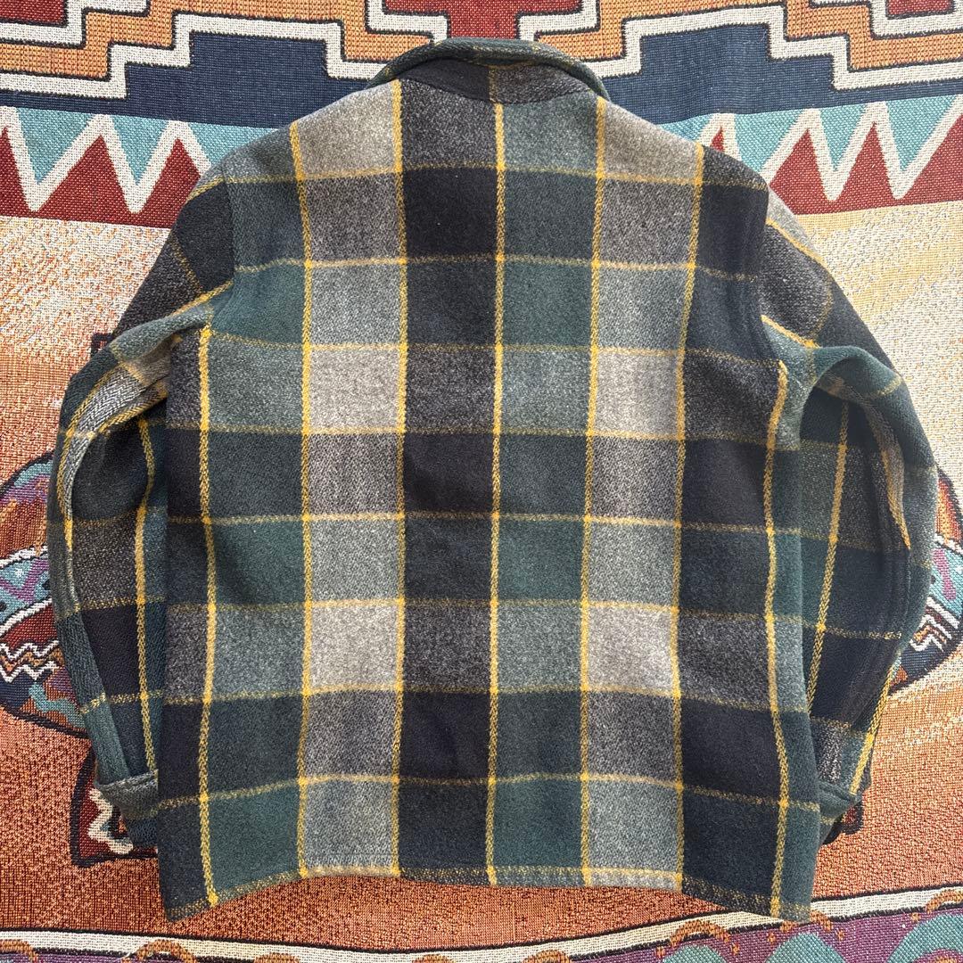 40’s ウール シャツジャケット 高配色 希少 アメカジ ビンテージ古着