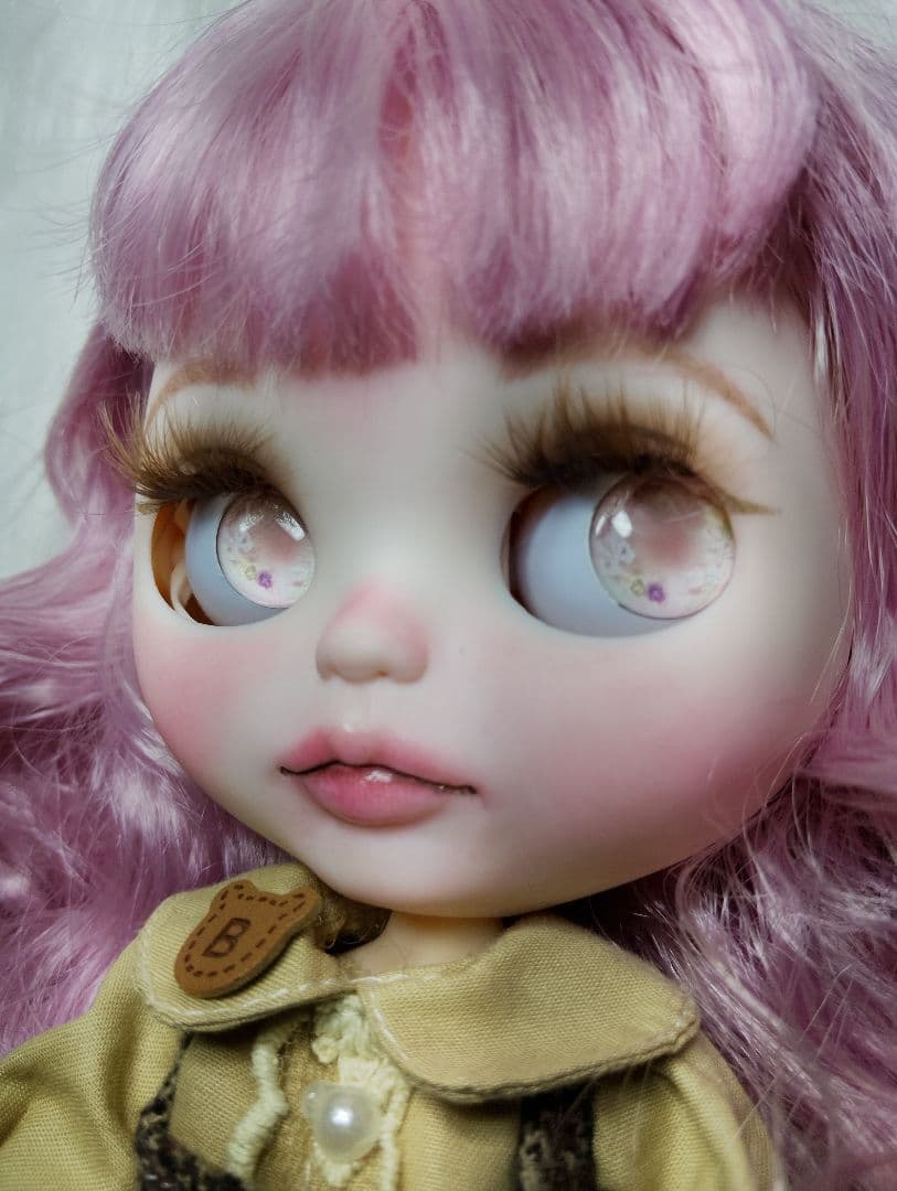 メル15145】カスタムアイシードール ピンクMIXヘア アウトフィット付