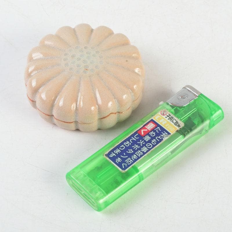 茶道具　萩焼　増野陶花作　花香合　共箱　V　9720