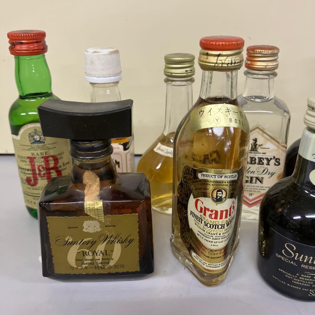 E-壁 ミニボトル 古酒 ウイスキー ジン まとめ売り 11本セット J&B