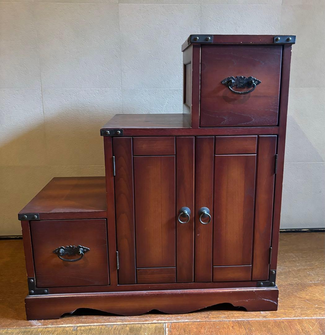 【引越しの為最終値下げ】アジアン 家具 木製収納キャビネット 和モダン