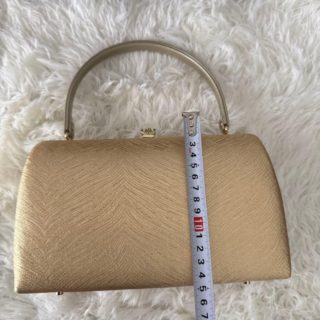 【美品】ゴールドの下駄とバッグのセット