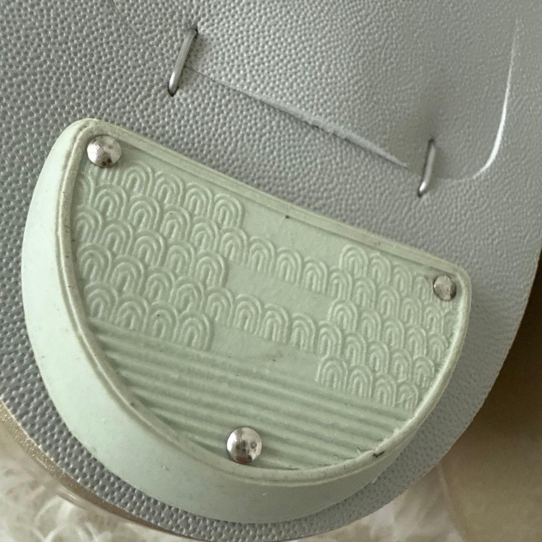 【美品】ゴールドの下駄とバッグのセット