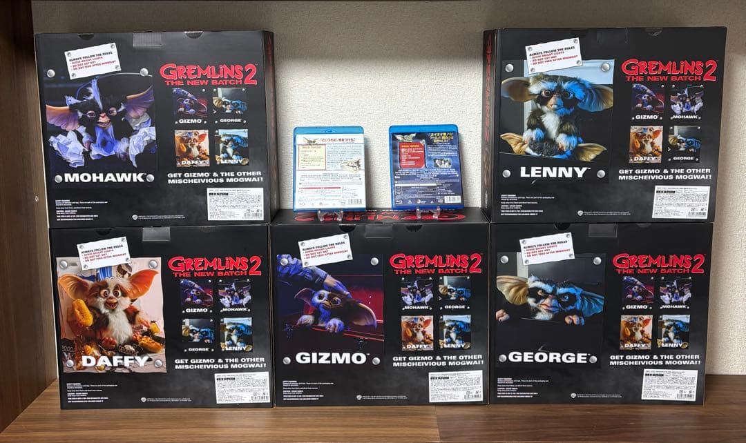 初販品　『グレムリン2 新・種・誕・生』　等身大フィギュア5種＆ブルーレイ