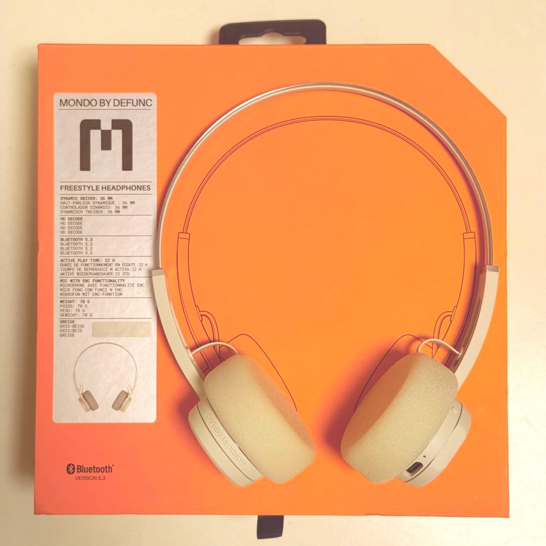 MONDO BY DEFUNC FREESTYLE ヘッドホン グレージュ