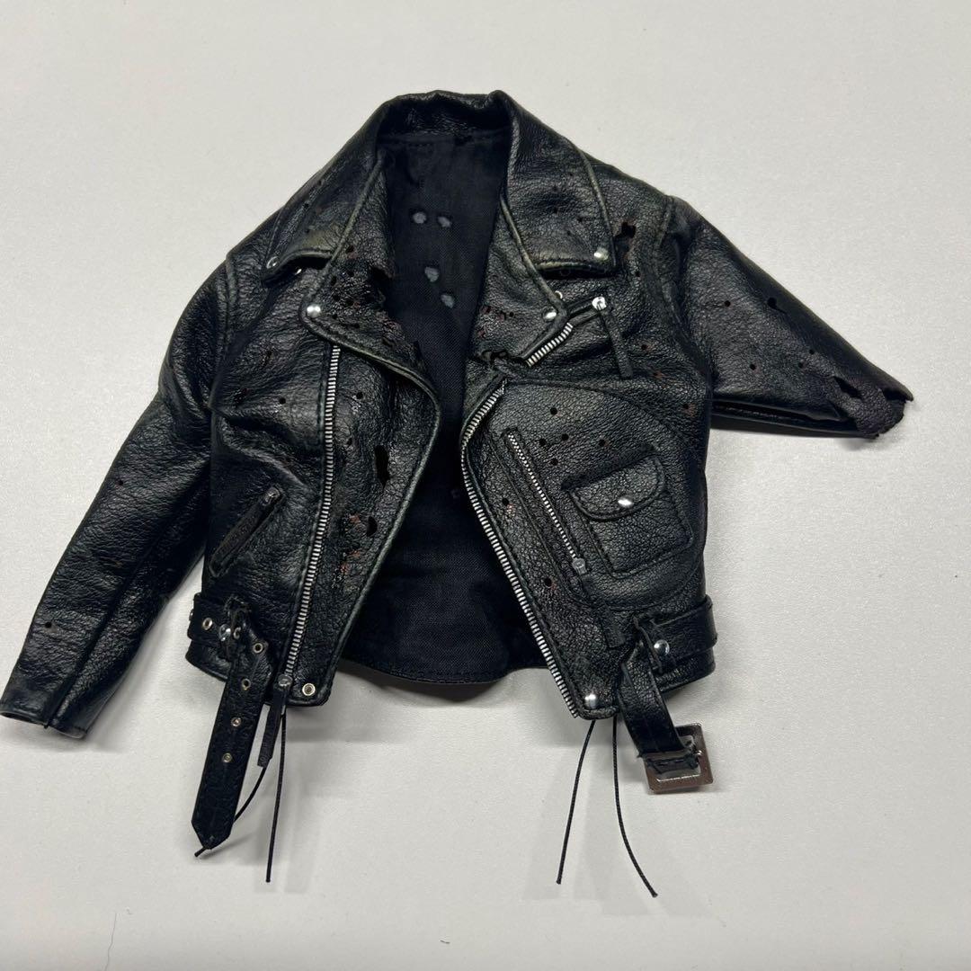 DX46　VER2.0　T-800　1/6　フィギュア 本革ライダース ダメージ