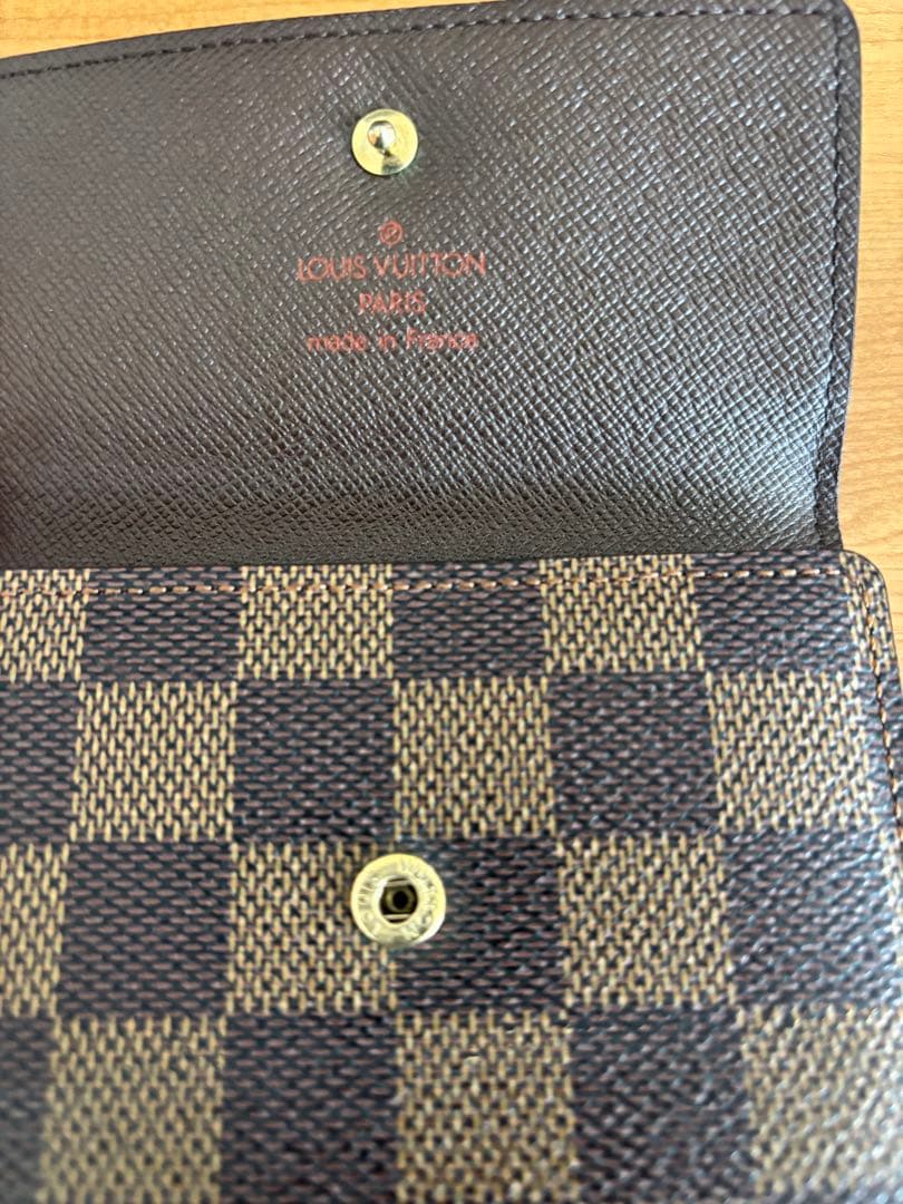 LOUIS VUITTONブラウン 三つ折り財布　ルイヴィトン　美麗品