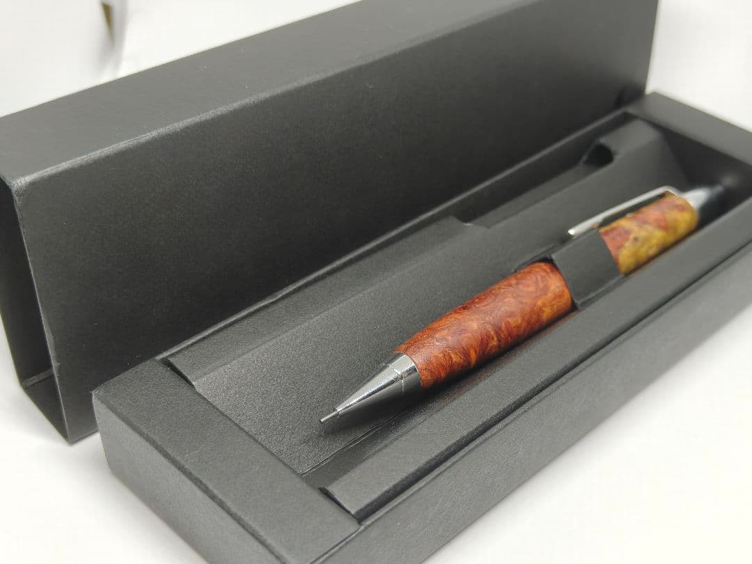 クラフトエー　MP202　本カリン瘤紅白 シャープペンシル