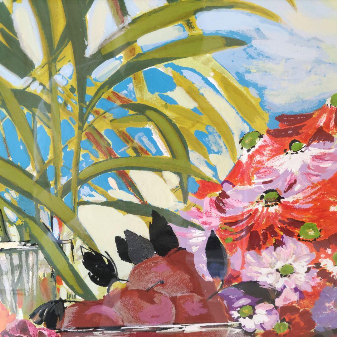 【絵画・特大サイズ】ミッシェル・アンリ リビエラ オリジナルセリグラフ