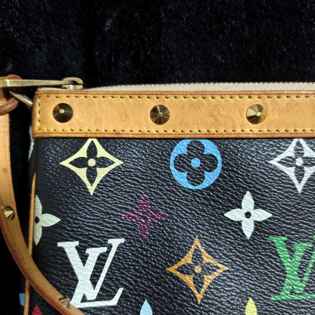 ルイヴィトン ポシェットアクセソワール マルチカラー ノワール 正規品