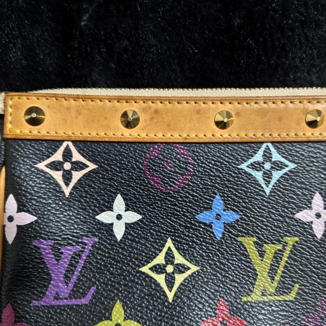 ルイヴィトン ポシェットアクセソワール マルチカラー ノワール 正規品