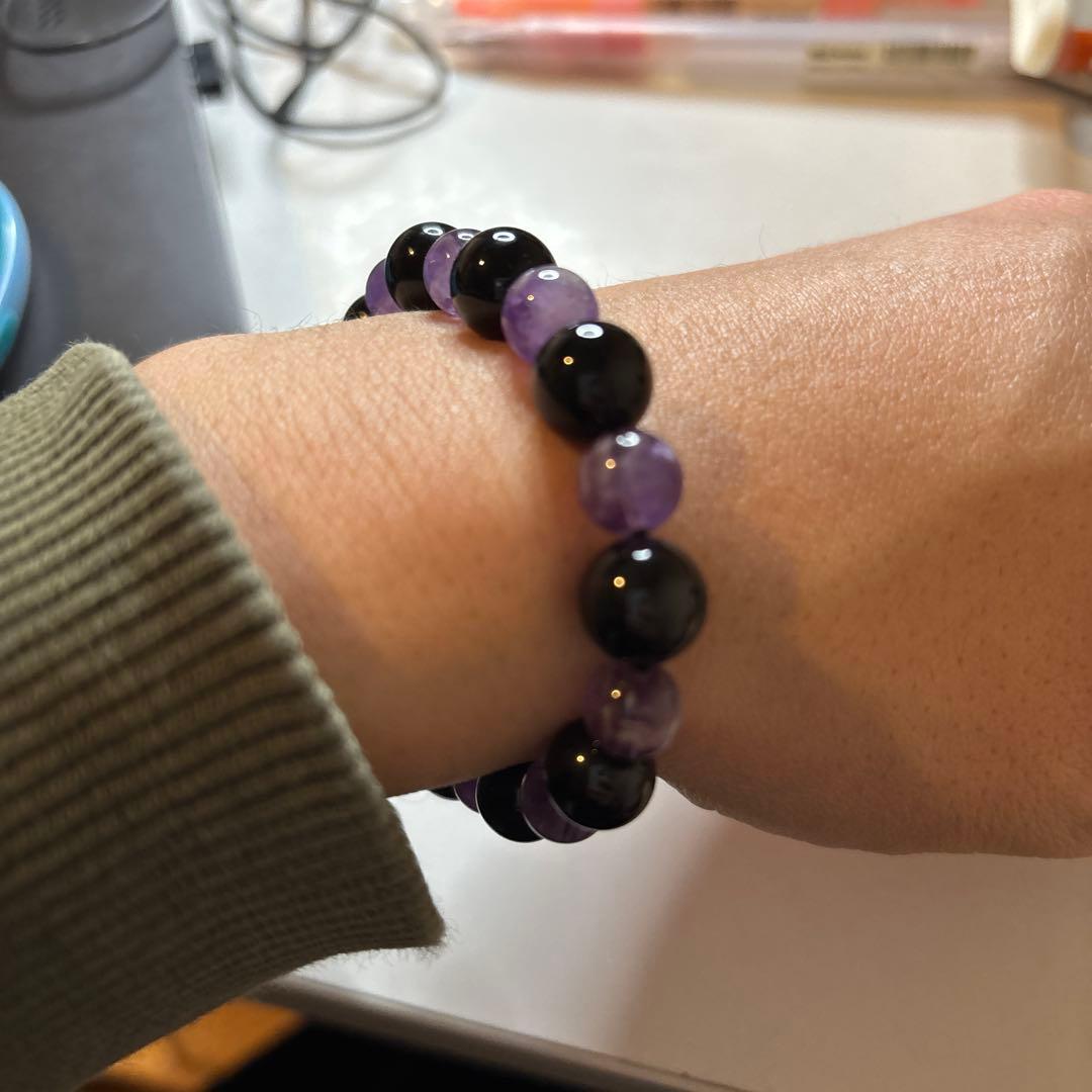 モリオンとアメジストと水晶で魔除けが最強化したかも！綺麗だしかっこいい！すごい！