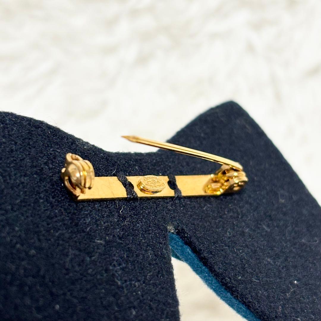 【極美品】CHANEL ブローチ グリーン ココマーク リボン パール フェルト