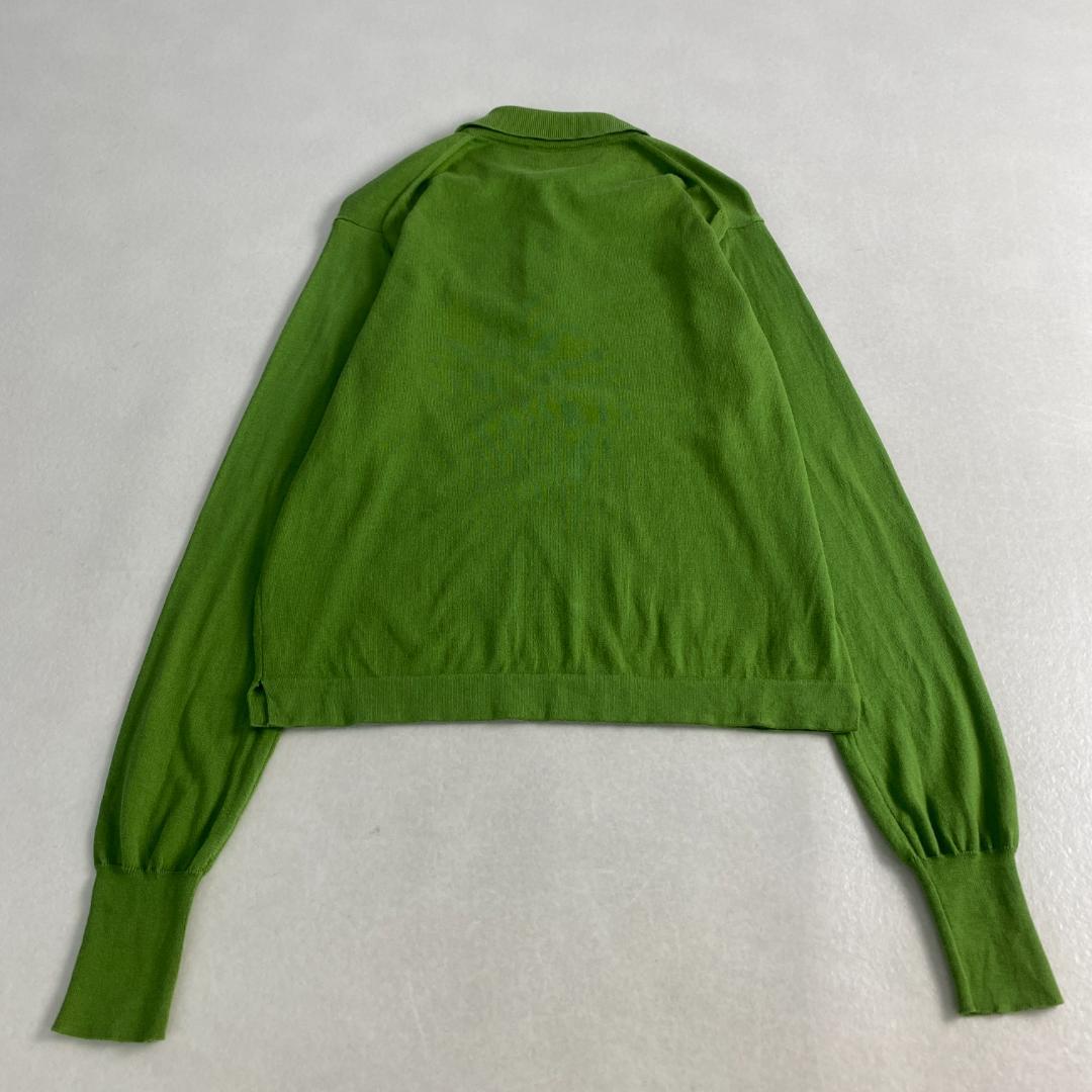 グッチ　ポロシャツ　ロゴ刺しゅう　クロップド丈　イタリア製 ワンポイント刺しゅう