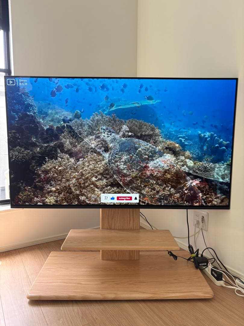 モダンデコ　テレビスタンド　ナチュラル