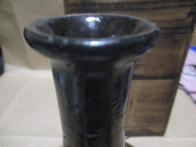 古唐津弓野二彩徳利　古箱付き　I15-3