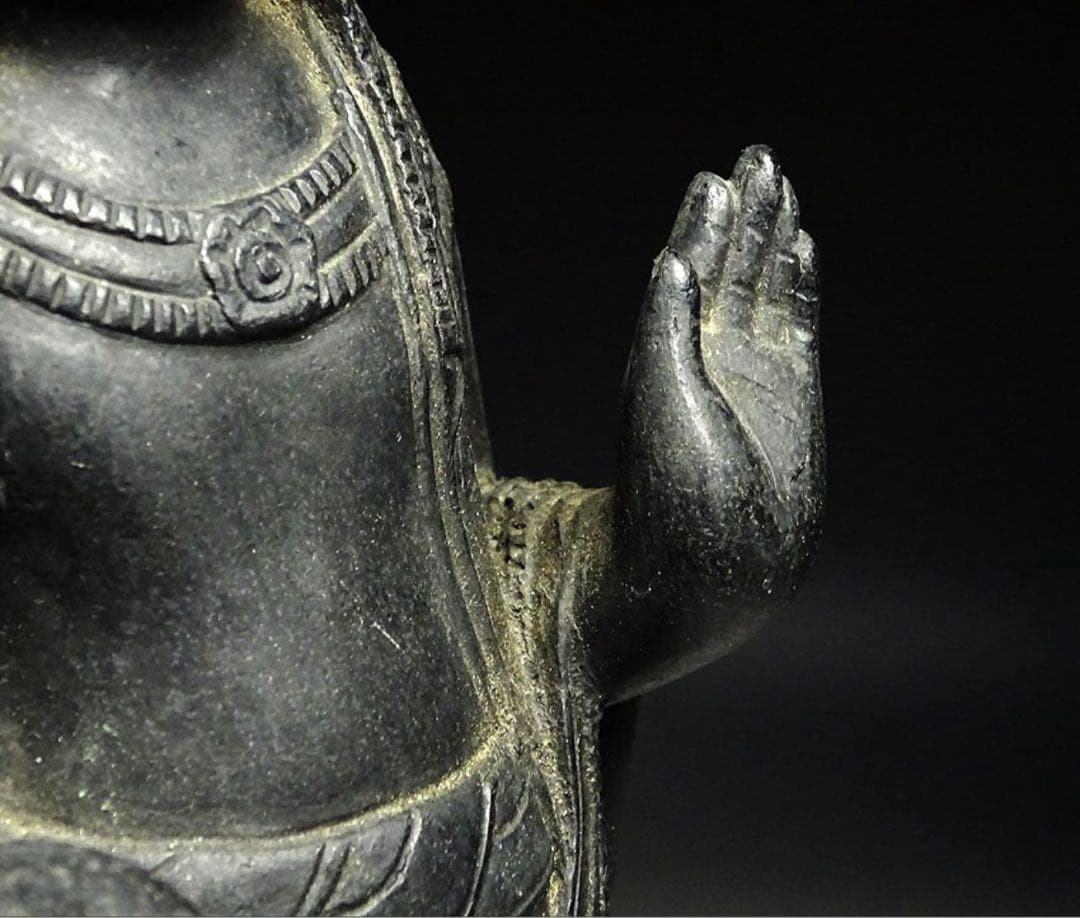 飛鳥 白鳳 金銅仏 観音菩薩立像 蓮華座 念持仏 仏像 仏教美術 骨董 古美術