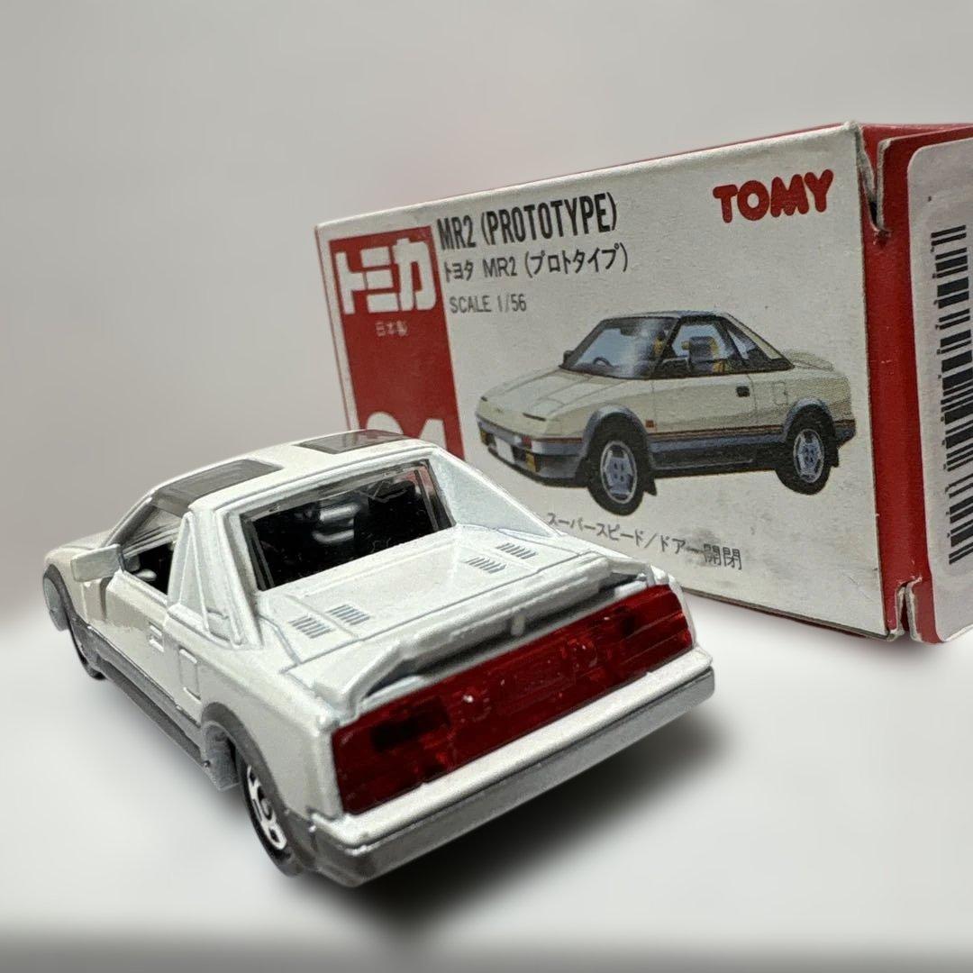 トヨタ MR2 (プロトタイプ) 日本製トミカ 赤箱 No.24