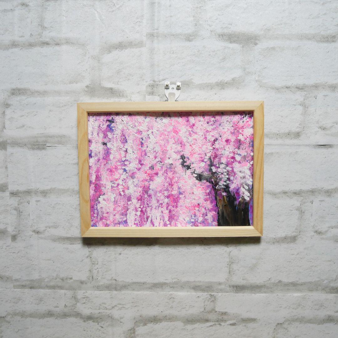 油絵 油彩 油彩画 絵 絵画【桜】
