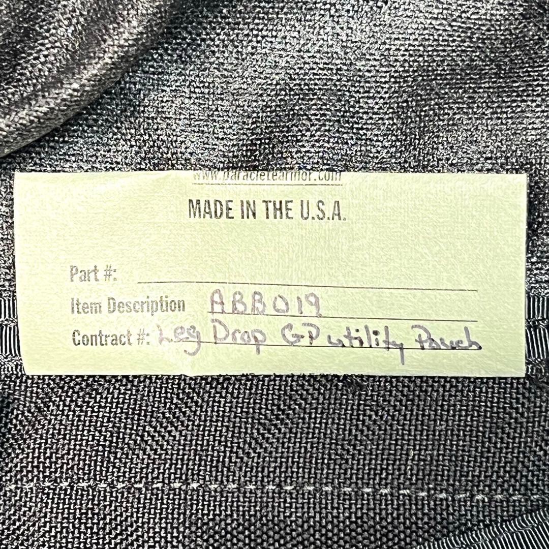 MSA PARACLETE レッグドロップ GPユーティリティポーチ BK