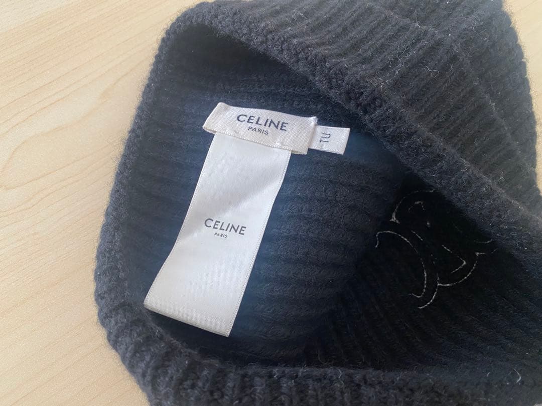 CELINE cashmere ニット帽