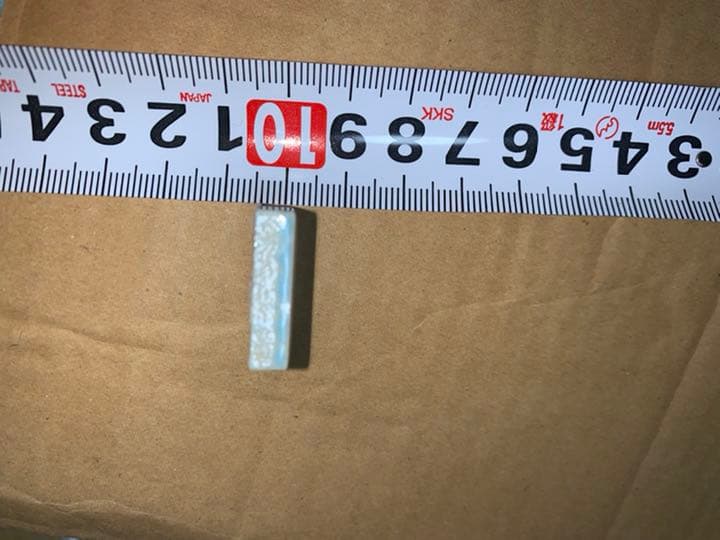 モザイクタイル　水色　陶器　25センチ角シート　　22枚