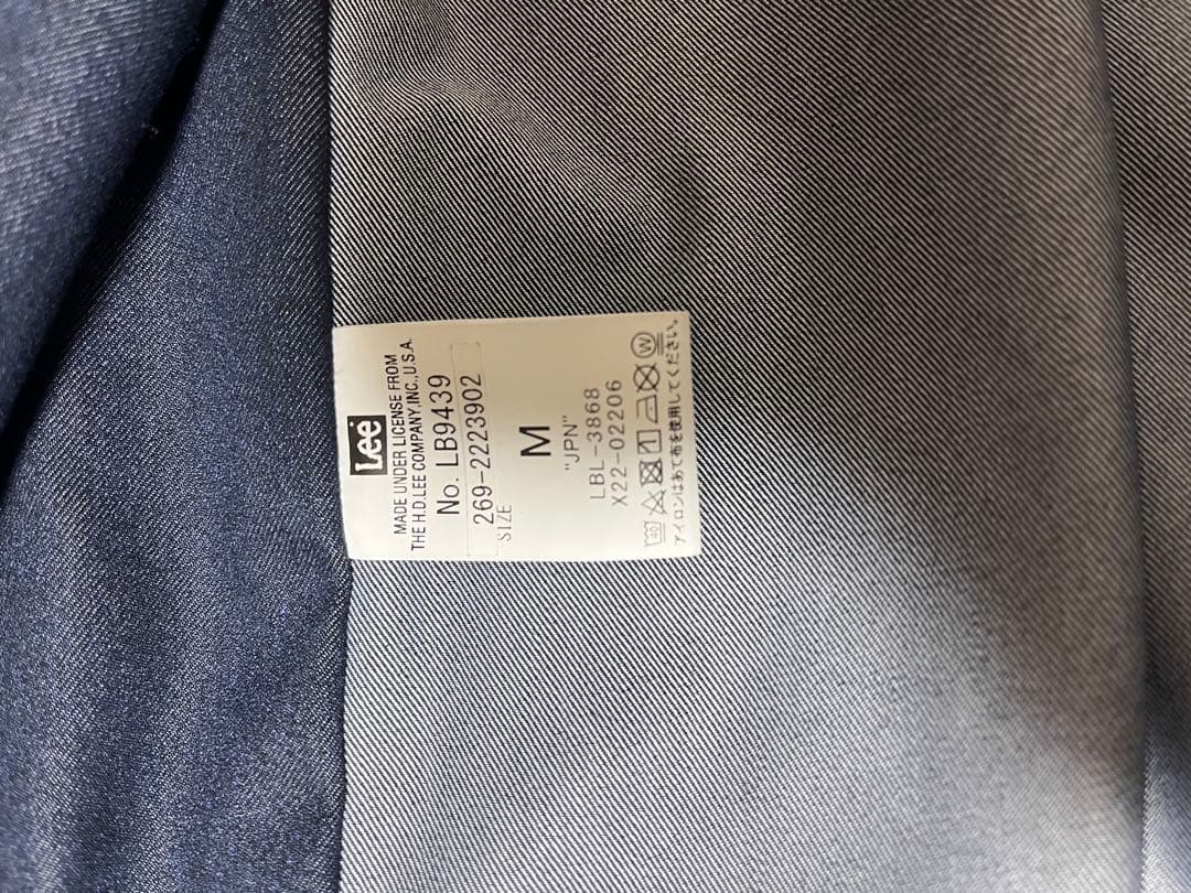 Lee×PGG メンズMネイビー コラボデニムジャケット