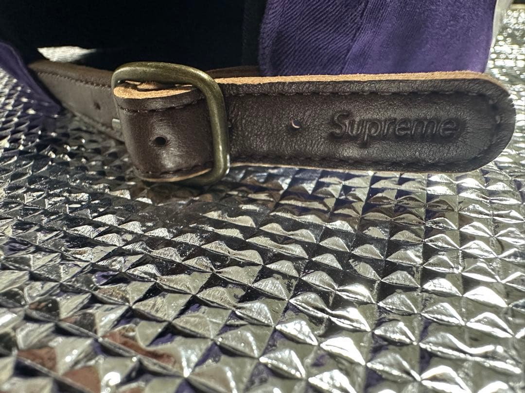 supreme washed chino twill camp cap 紫