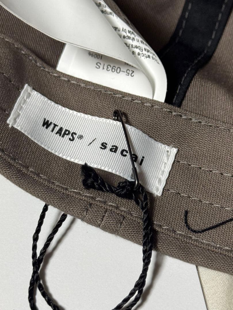 プ*ゅ様 WTAPS sacai Cotton Back Satin Cap B