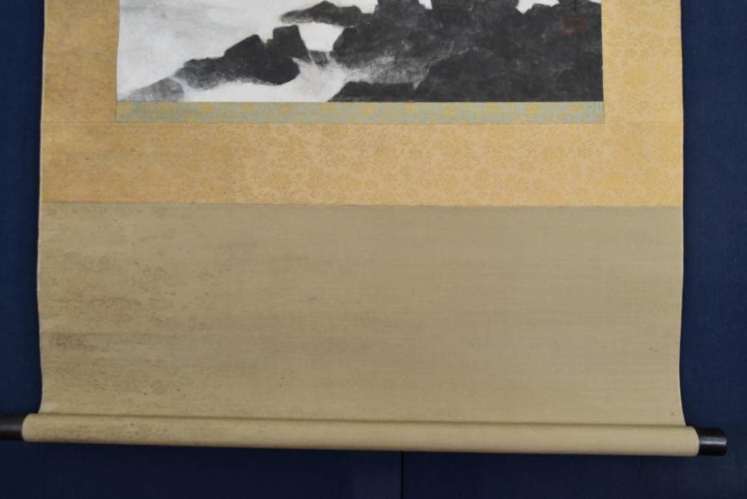 【真作】松浦満/海鳥図/掛軸/名家伝来/AA-885