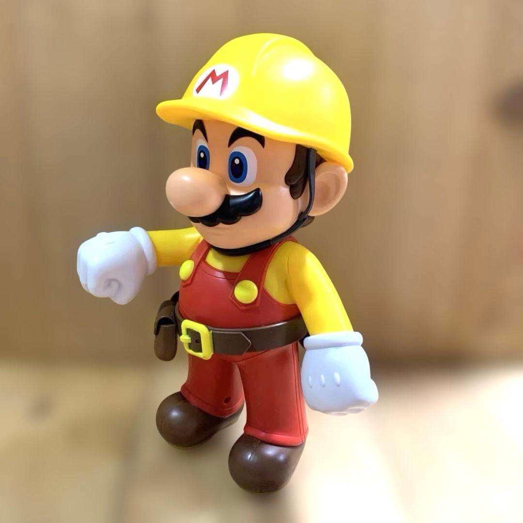 【SUPER MARIO】キャラクター　工事作業服〈手足が動かせます〉中古品　Ⓜ︎