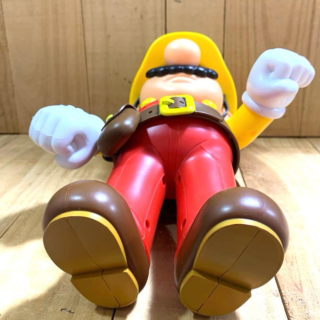 【SUPER MARIO】キャラクター　工事作業服〈手足が動かせます〉中古品　Ⓜ︎