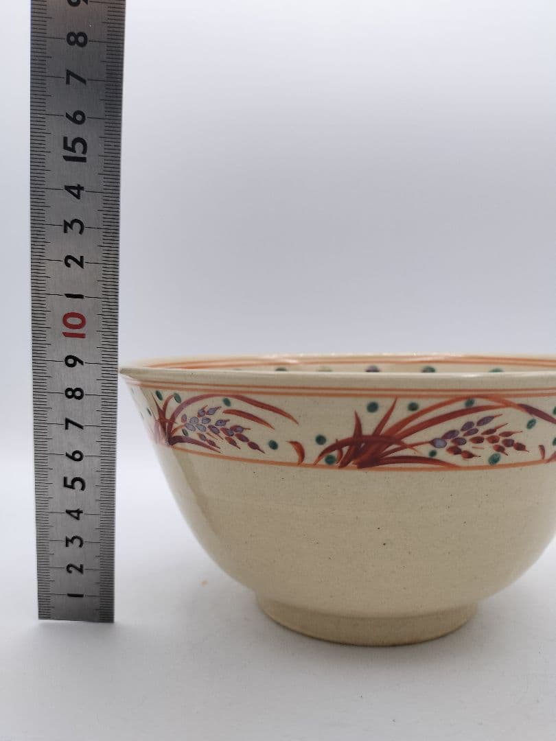 c115赤絵 菓子器 佐久間勝山 木箱 茶道具 古物　勝古窯　萬古