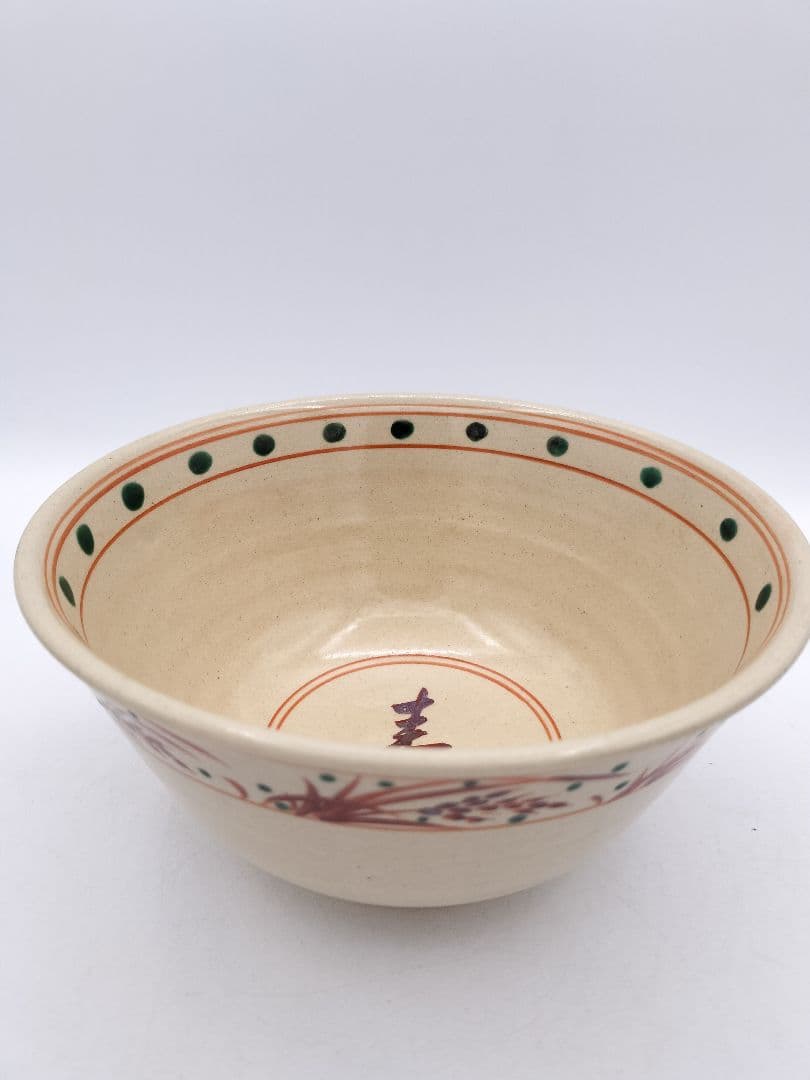 c115赤絵 菓子器 佐久間勝山 木箱 茶道具 古物　勝古窯　萬古