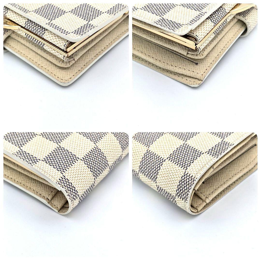 新型 ルイヴィトン ダミエアズール ポルトフォイユ ヴィエノワ がま口 折り財布