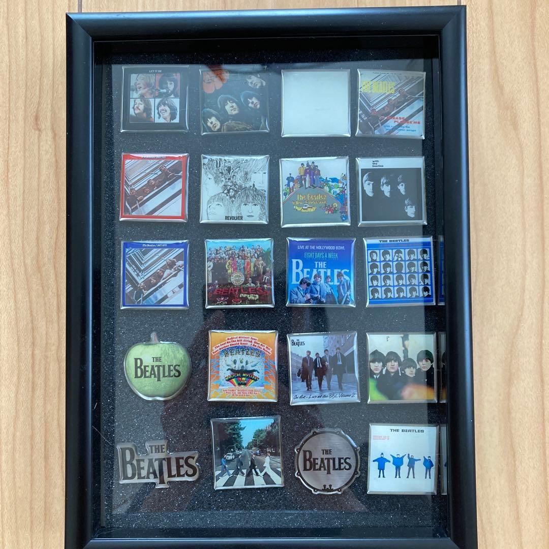 ビートルズ　ピンバッジ（前・中後期）全20種フルコンプセット　フレーム付　新品
