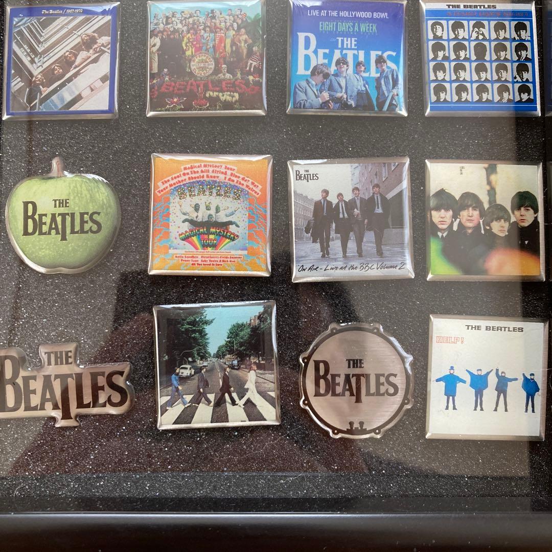 ビートルズ　ピンバッジ（前・中後期）全20種フルコンプセット　フレーム付　新品