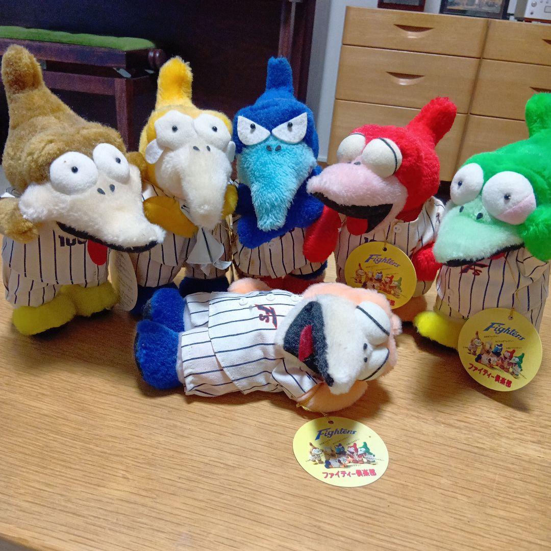 日本ハム ファイティー倶楽部 ぬいぐるみ 全６体 箱付き コンプリート！