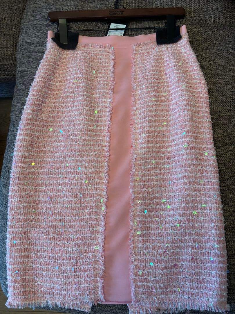 ま*り様 【美品】【ESCADA 】ツィードスカート　膝丈　Ｍ