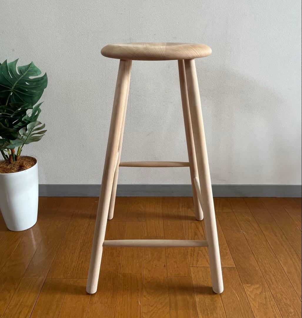 ノルディック スツール　① 北欧モダン　デンマーク　ミッドセンチュリー　無垢材