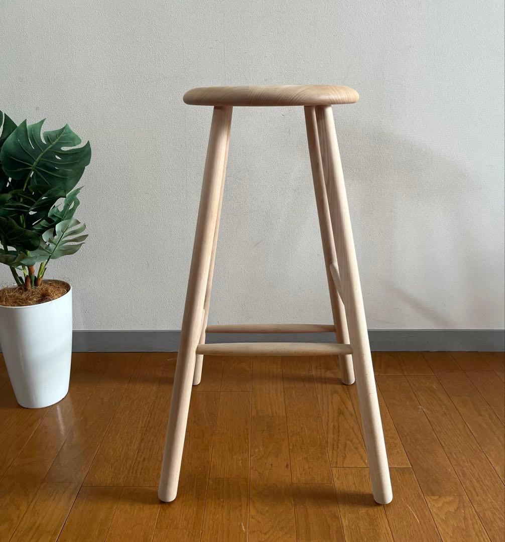 ノルディック スツール　① 北欧モダン　デンマーク　ミッドセンチュリー　無垢材