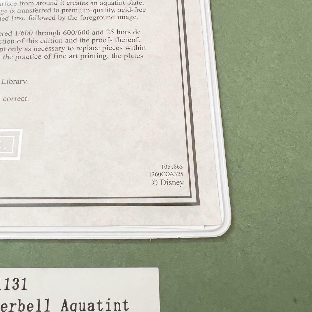 【希少】マーク・デイヴィス ティンカーベル 絵画 アクアチント