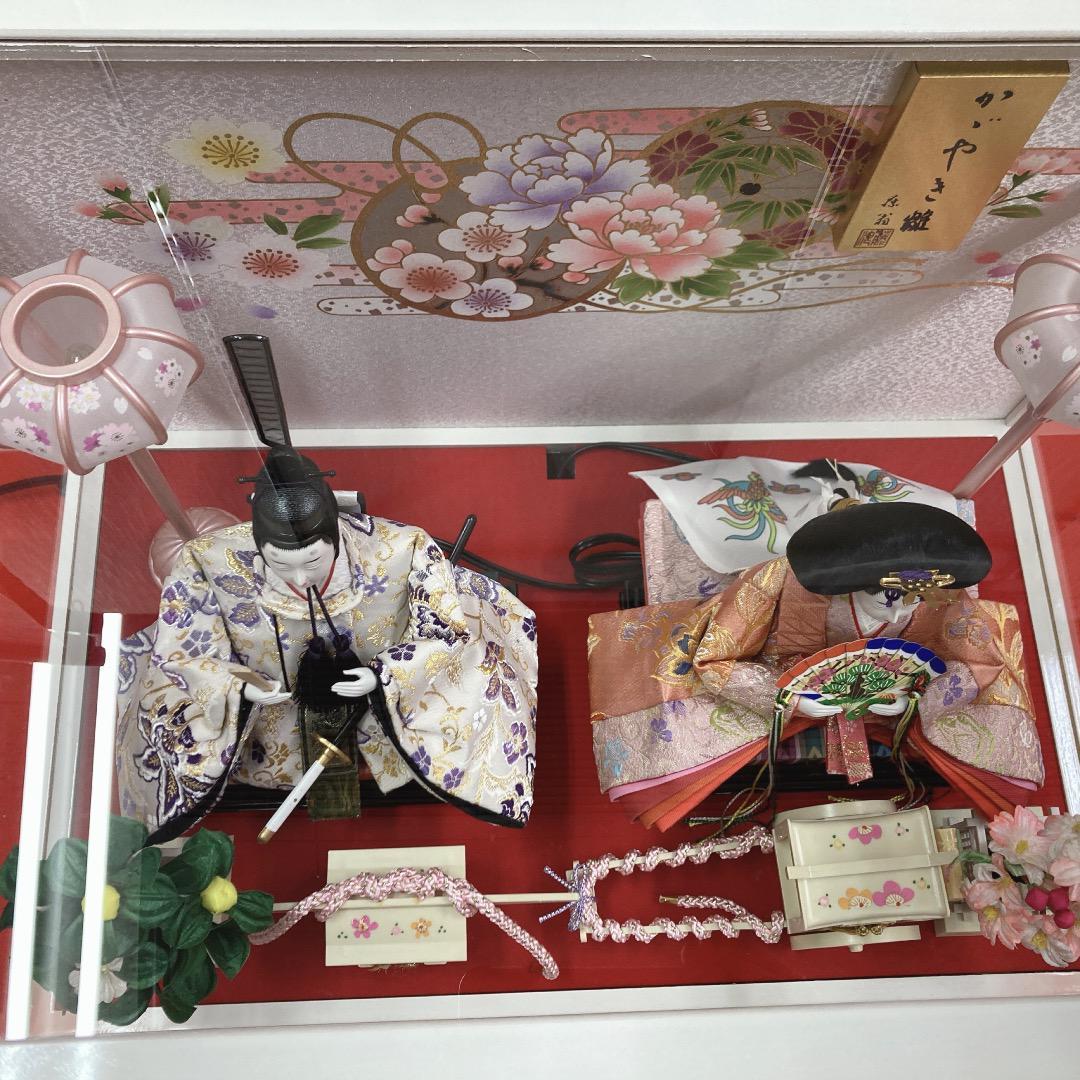 専用ページです　　K15 親王ケース　可愛い　アクリルケース　巾53㎝位