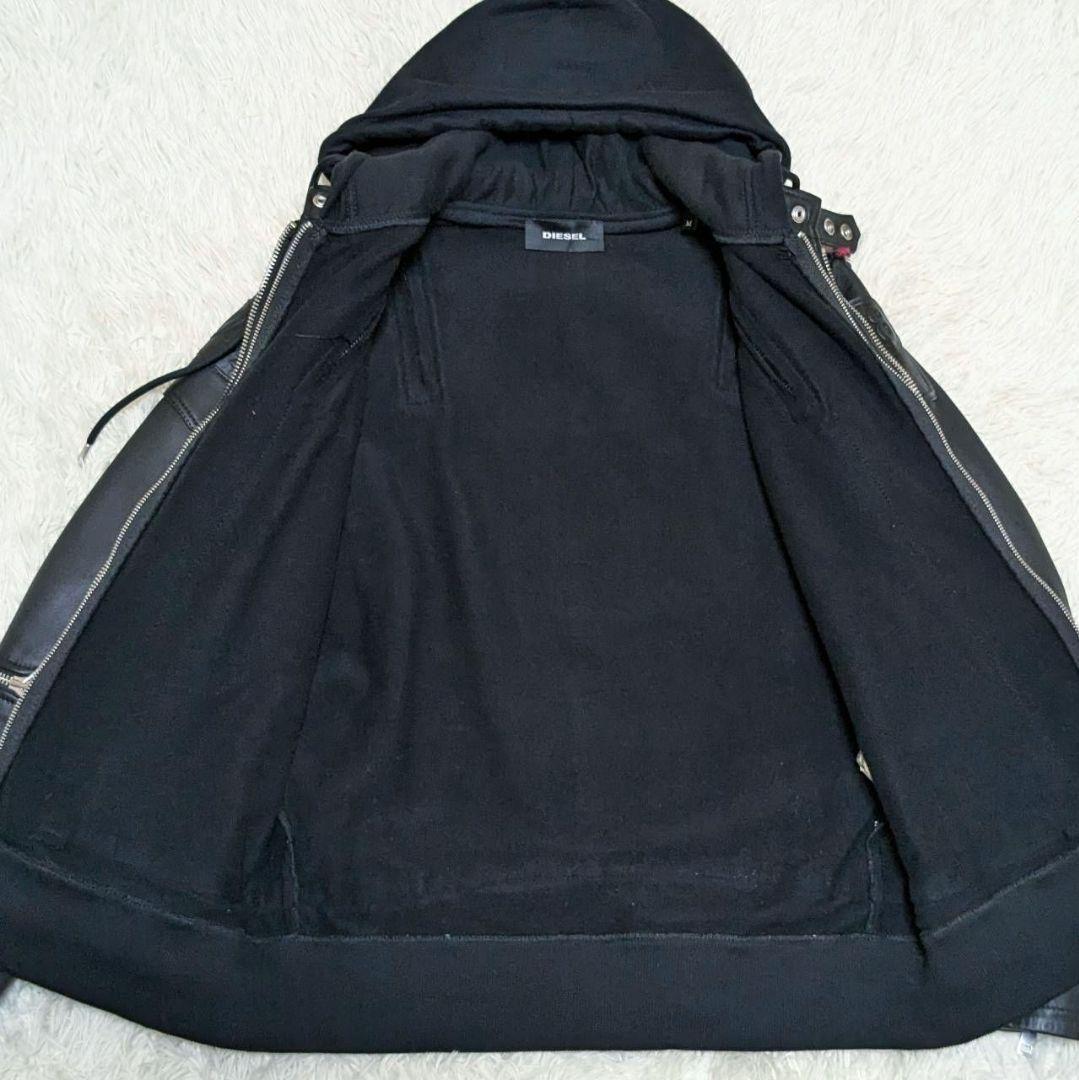 DIESEL ディーゼル L-NORMAN 再構築 レザージャケット 羊革 M