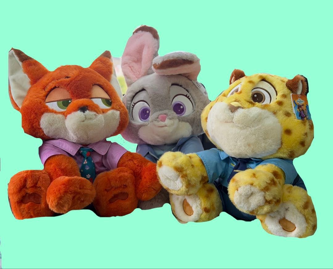 ズートピア2 ジュディ ニック ぬいぐるみ　コストコ　3体セット