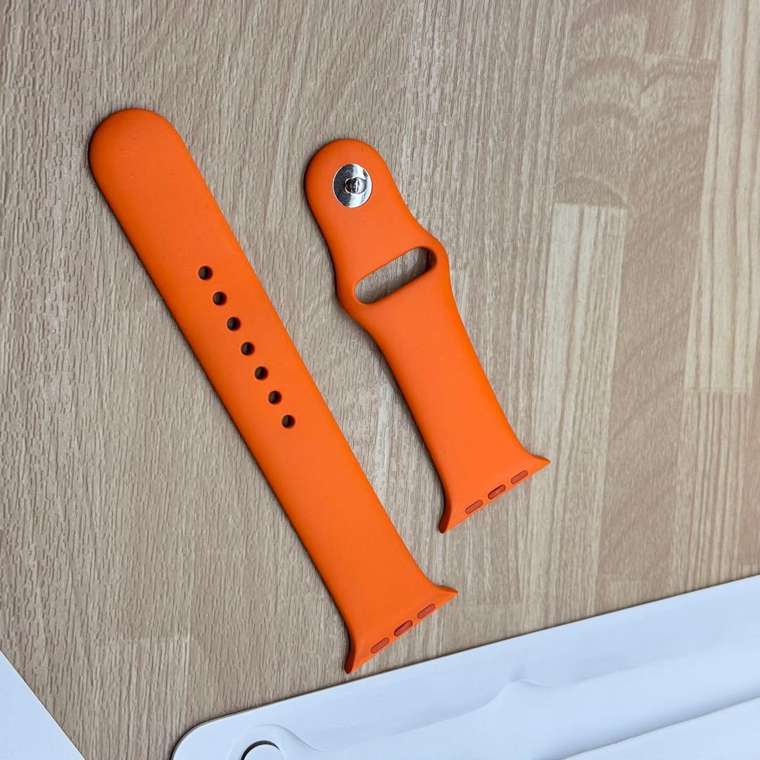 2223 Apple Watch エルメス　オレンジ　スポーツ　バンド　ラバー