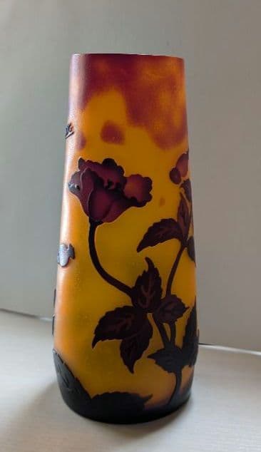 【エミールガレ】 花のガラス製花瓶