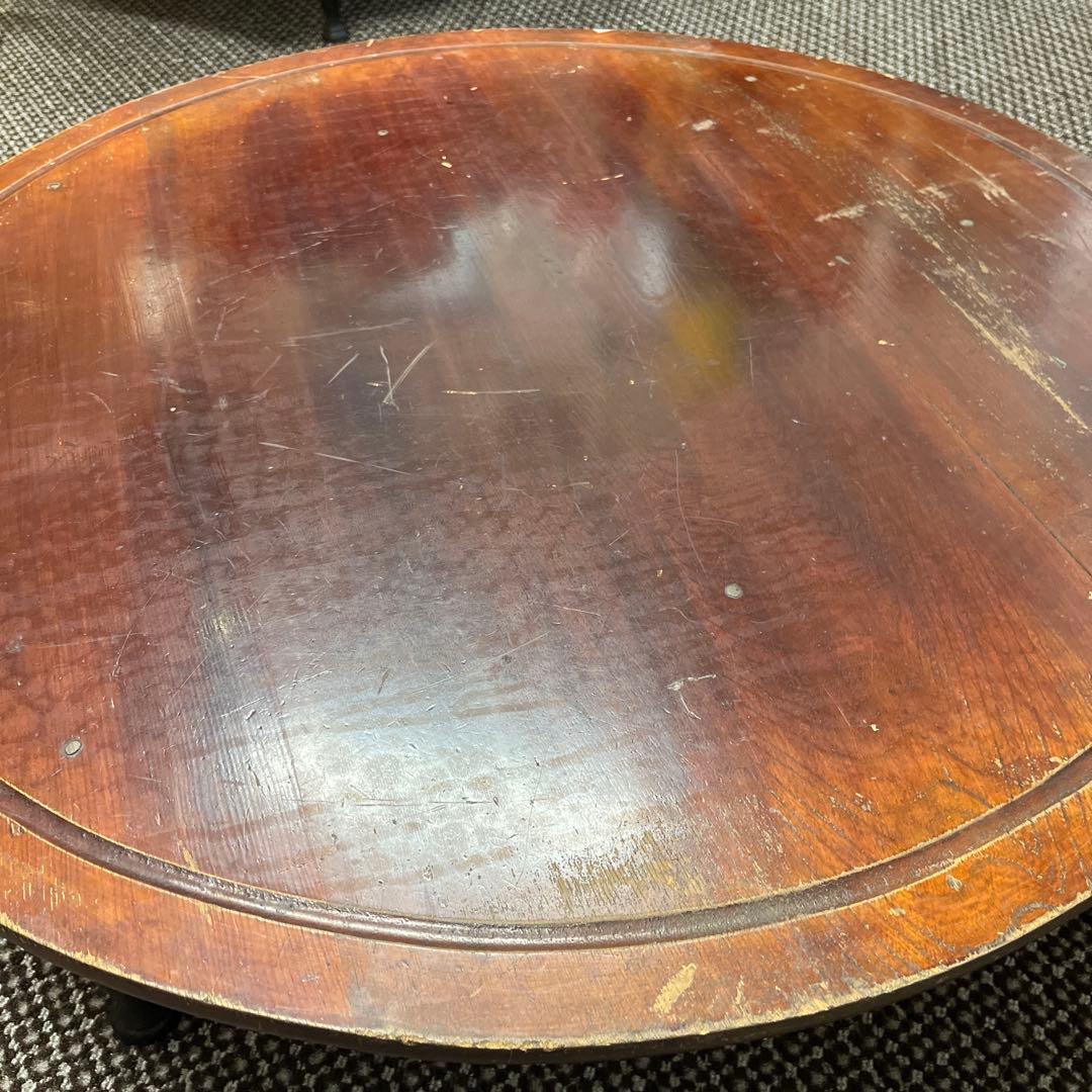 古道具　昭和レトロ感が素敵　ちゃぶ台　座卓　丸テーブル