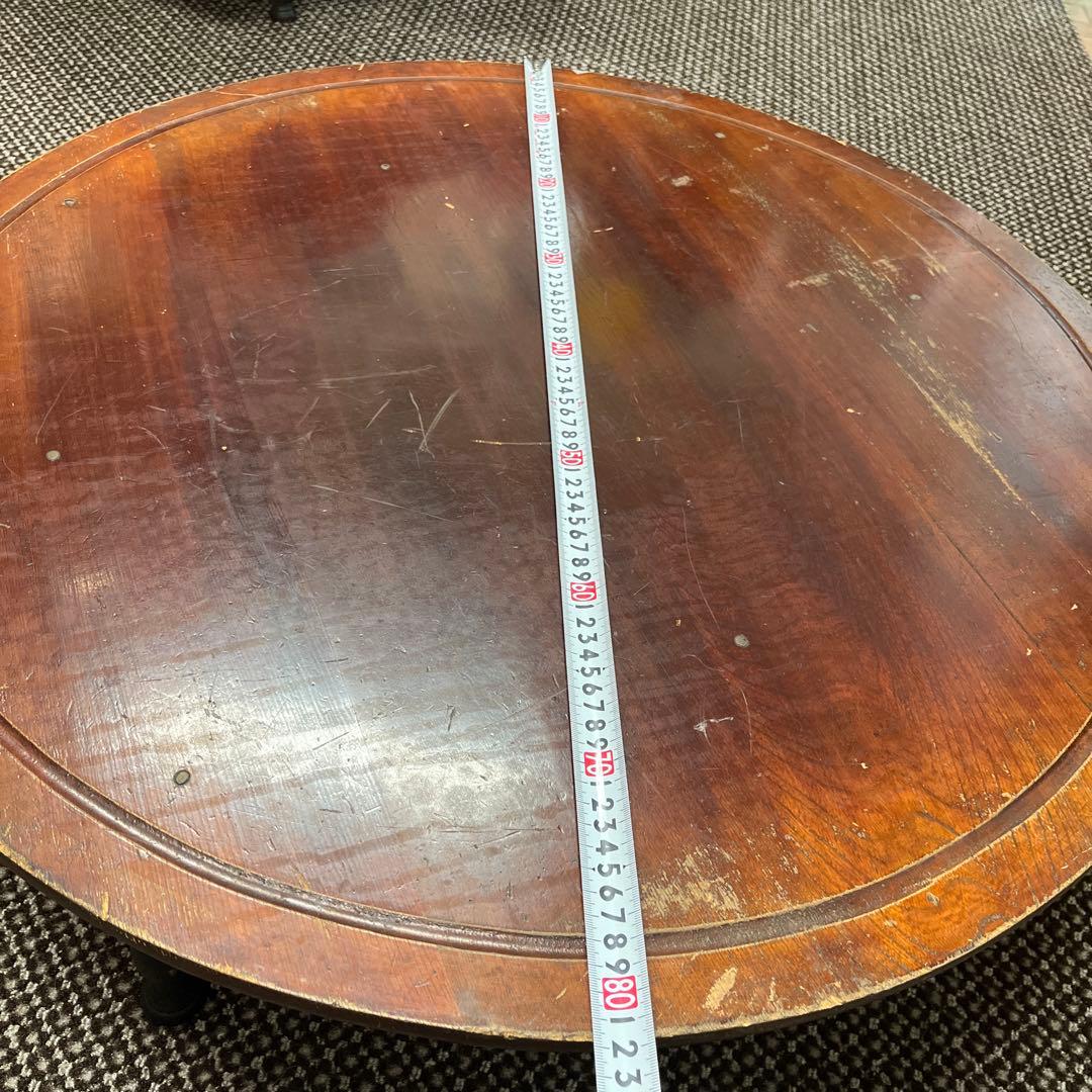 古道具　昭和レトロ感が素敵　ちゃぶ台　座卓　丸テーブル