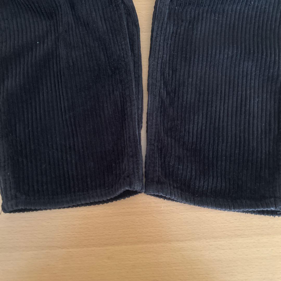 ユニバーサルオーバーオール　セットアップ　コーデュロイ　メンズ　黒　M